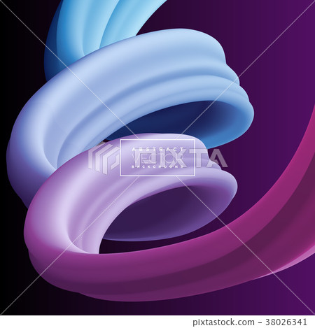 Abstract 3D Colorful Curve Line Background. Vector - Stock Illustration ...
