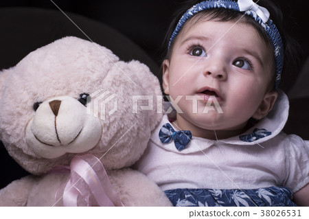 Close up of an adorable drooling baby Close up of an adorable drooling baby 38026531