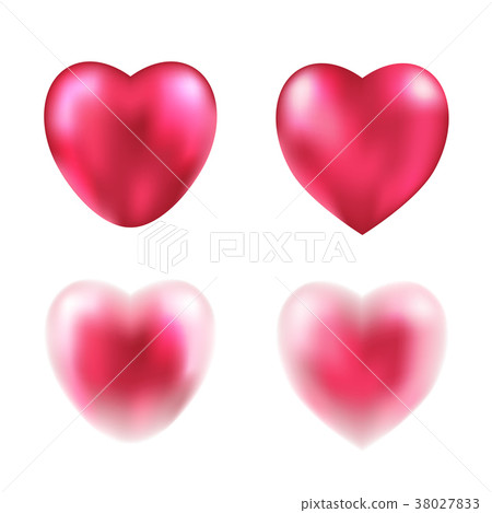 Illustration with a red valentine hearts Illustration with a red valentine hearts 38027833