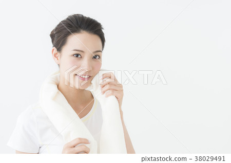 Woman after fitness 38029491