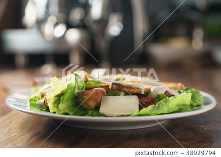 caesar salad with closeup 38029794