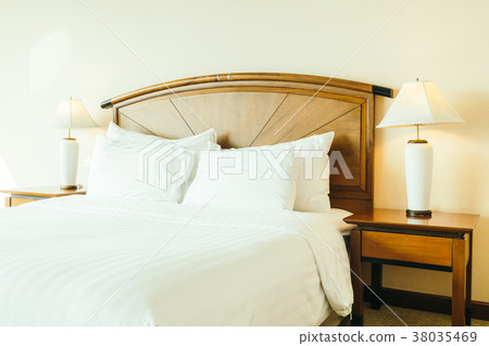 Pillow on bed 38035469