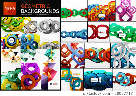 Mega collection of abstract backgrounds 38037717