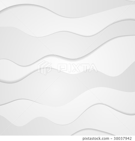Abstract grey white corporate waves background 38037942