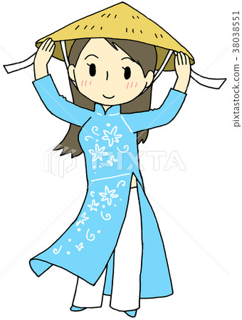 Ao dai woman - Stock Illustration [38038551] - PIXTA