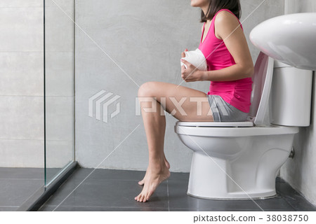 woman feel pain with constipation woman feel pain with constipation 38038750