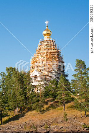 Skete of St. Nicholas on the restoration. Karelia Skete of St. Nicholas on the restoration. Karelia 38039333
