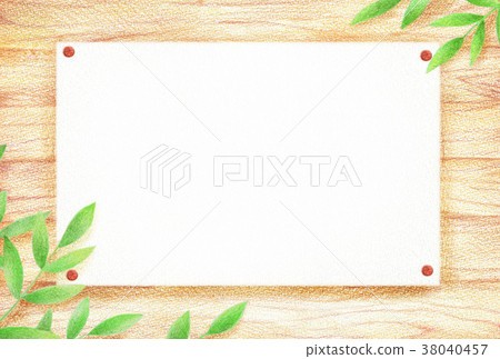 Wood grain and fresh green drawing paper Wood grain and fresh green drawing paper 38040457