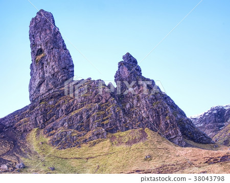 Close v side iew to Old Man of Storr, Isle of Skye 38043798