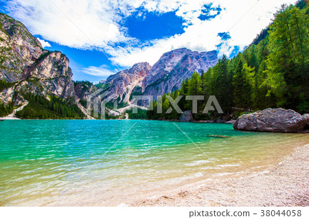 Braies lake in South Tyrol 38044058