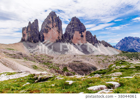 The " Tre Cime di Lavaredo"  in the Dolomites  38044061