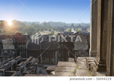 Angkor Wat Temple, Siem reap, Cambodia..View from  38044229