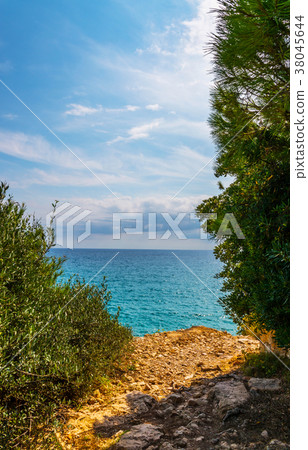 high cliff above the sea 38045644