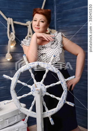 Curvy pin-up girl 38045830