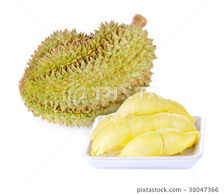 King of fruits, durian on white background King of fruits, durian on white background 38047366