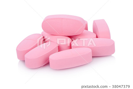 Tablets pills medicine medical on white background 38047379