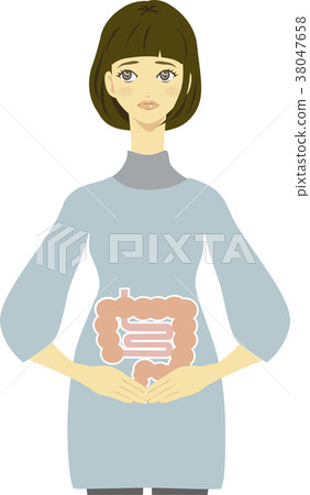 Stomach hand woman illustration 2 Stomach hand woman illustration 2 38047658