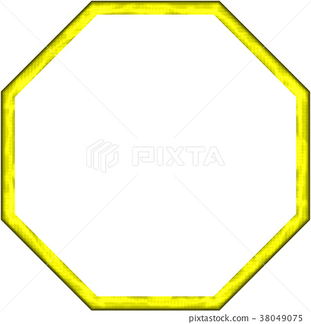 Octagon Frame Stock Ilration 38049075 Pixta