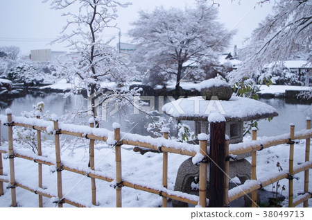 Snow scene Azalea Oka Park Snow scene Azalea Oka Park 38049713