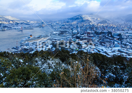Snow scene from Naganokan [Nagasaki City, Nagasaki Prefecture] 38050275