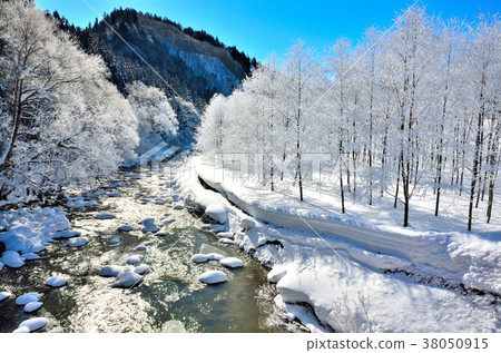 沿秋田內陸線的冬天風景 沿秋田內陸線的冬天風景 38050915