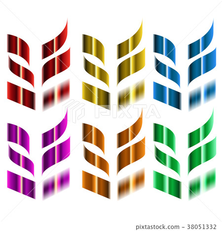 ribbons set vector 38051332