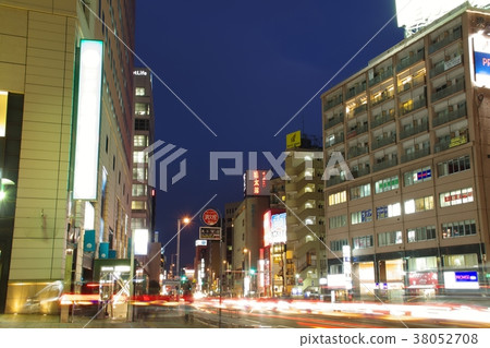 A night view of the area around Tenjin, Fukuoka City, Fukuoka City A night view of the area around Tenjin, Fukuoka City, Fukuoka City 38052708