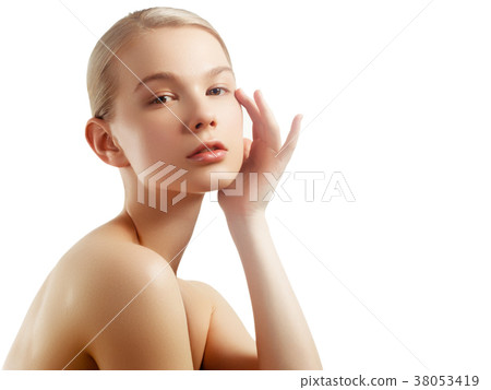 Fashion and beauty. Creative makeup. Beauty face 38053419