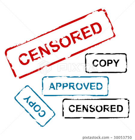 Censored, copy,  guarantee and approved stamps 38053750