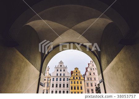 Historical House Facades in Wroclaw 38053757