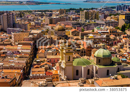 Roofs of Cagliari in Sardegna Roofs of Cagliari in Sardegna 38053875