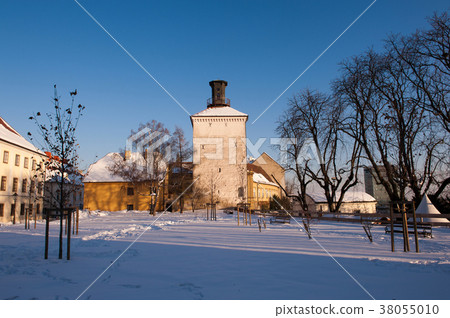Tower Lotrscak during winter, Zagreb Upper town 38055010