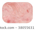 big fresh sliced ham 38055631