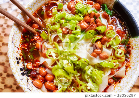 Spicy noodle soup popular in Yunnan Province Spicy noodle soup popular in Yunnan Province 38056297