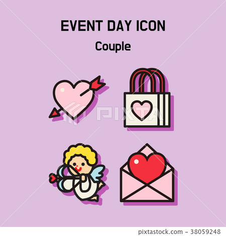 Event day icon set. Express all kinds of event as character icon set. 040 38059248