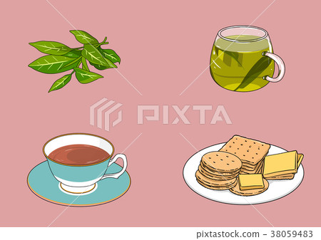 Vector illustration- various retro concept object. vintage illustration, instrument, tea, climbing equipment and so on 012 38059483