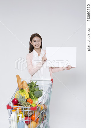 Everyday life of beautiful young woman, shopping, working concept photo in studio shot white background. 111 38060210