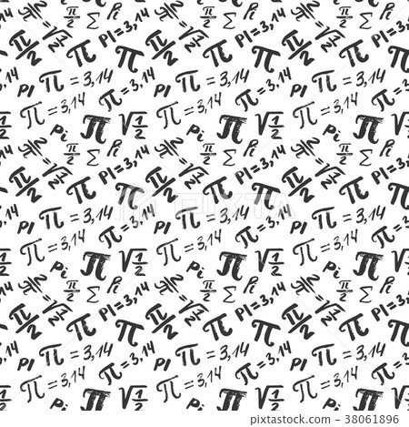 Pi Pattern Nice Pi symbol seamless pattern vector illustration. - Stock Illustration ...