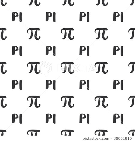 Pi symbol seamless pattern vector illustration.-插圖素材 [38061910] - PIXTA圖庫