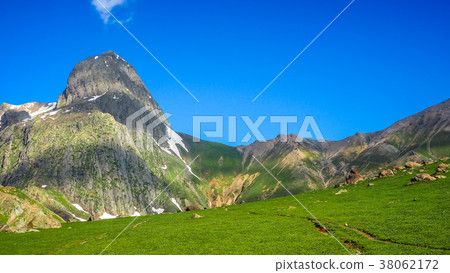 Beautiful mountain landscape of Sonamarg, Kashmir Beautiful mountain landscape of Sonamarg, Kashmir 38062172