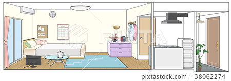 Studio apartments - Stock Illustration [38062274] - PIXTA