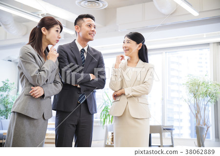 Business office meeting meeting woman male 38062889