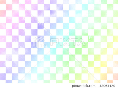 Rainbow Colored Checkered Pattern Stock Illustration 38063420 Pixta 
