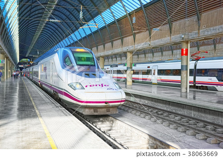 Modern hi-speed passenger train Modern hi-speed passenger train 38063669