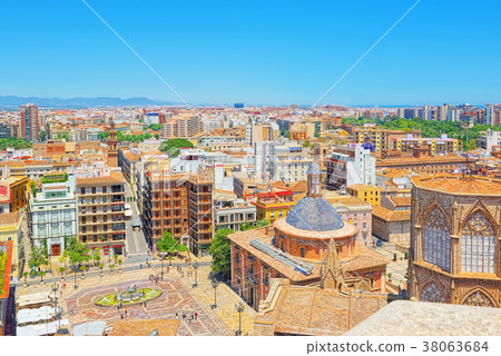 Panoramic view  of Valencia 38063684