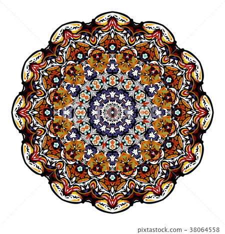Flower Mandala. Vintage decorative elements 38064558