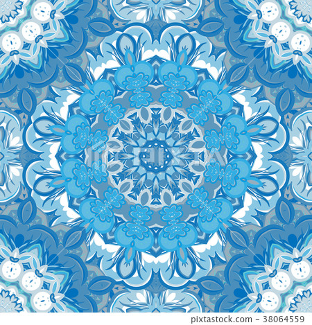 Vector festival art seamless mandala pattern 38064559