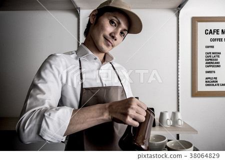 咖啡館職員咖啡師 38064829