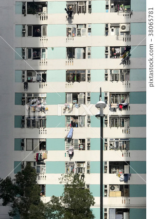 Exterior Hong Kong cultural residential building Exterior Hong Kong cultural residential building 38065781