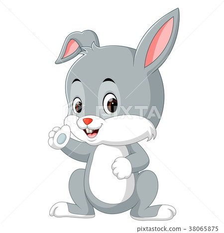 圖庫插圖: cute rabbit cartoon